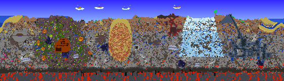 Map of Terraria seed world