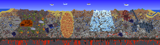 Map of Terraria seed zenith