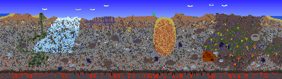 Map of Terraria seed 1150827828