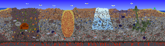 Map of Terraria seed 1153580836