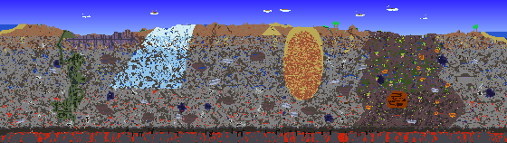 Map of Terraria seed 2.1.1.1211831599 on 1.4.5
