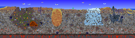 Map of Terraria seed 123456