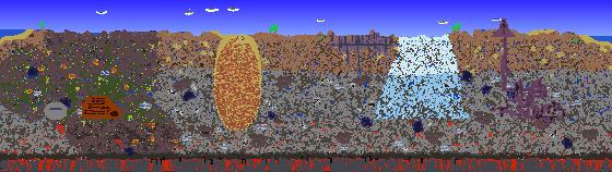 Map of Terraria seed 1234567