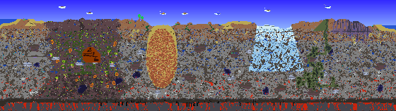 Map of Terraria seed 1258527751