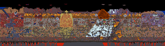 Map of Terraria seed 1128