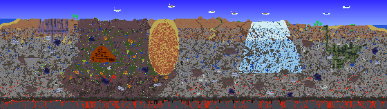 Map of Terraria seed 13