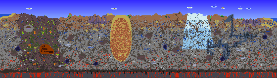 Map of Terraria seed 1446510203