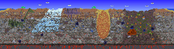 Map of Terraria seed 1016