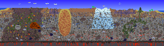 Map of Terraria seed 1656961130