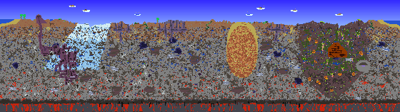 Map of Terraria seed 1698553904
