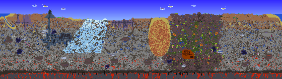 Map of Terraria seed 1953082867