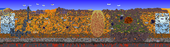 Map of Terraria seed 1002
