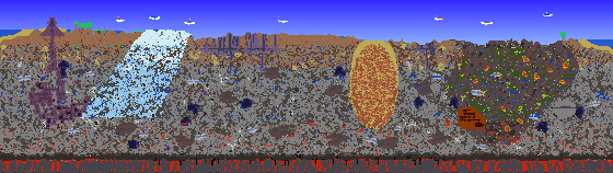 Map of Terraria seed 2