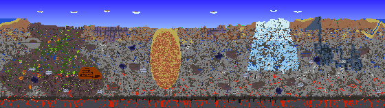 Map of Terraria seed 2024