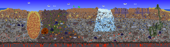 Map of Terraria seed 2025