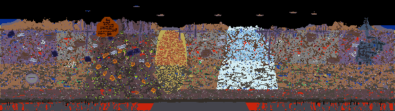 Map of Terraria seed 1032