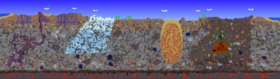 Map of Terraria seed 326927441