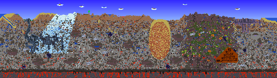 Map of Terraria seed 1004