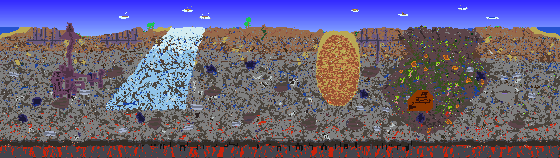 Map of Terraria seed 42