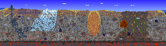 Map of Terraria seed 601047068