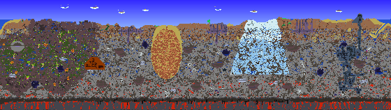 Map of Terraria seed 603918493
