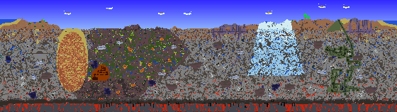 Map of Terraria seed 7