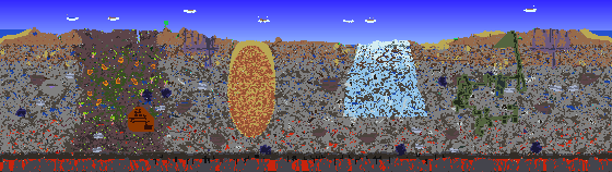 Map of Terraria seed 725841433