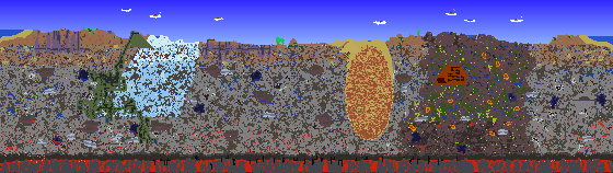 Map of Terraria seed 777