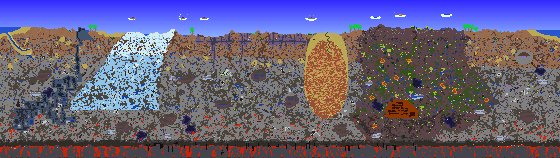 Map of Terraria seed 1008