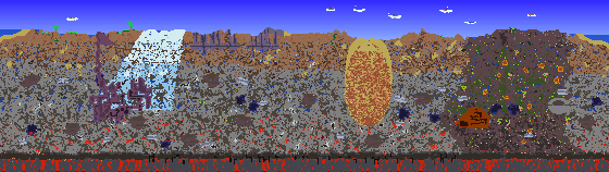 Map of Terraria seed 987654321
