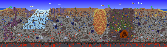 Map of Terraria seed 995857938