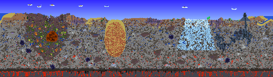 Map of Terraria seed Iwonthelottery