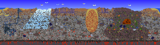 Map of Terraria seed test
