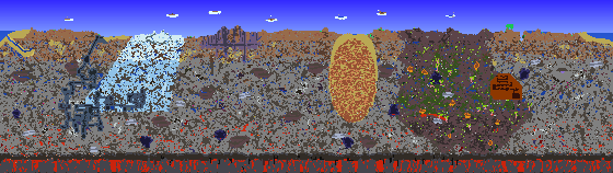 Map of Terraria seed world