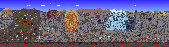 Map of Terraria seed 1