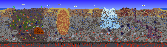 Map of Terraria seed 10