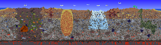 Map of Terraria seed 1006963534