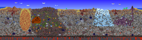 Map of Terraria seed 100865193