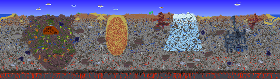 Map of Terraria seed 1137656841
