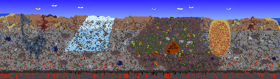 Map of Terraria seed 1156015947