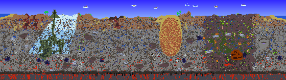 Map of Terraria seed 1193485991