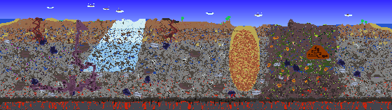 Map of Terraria seed 123