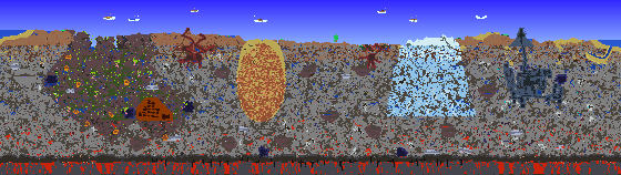 Map of Terraria seed 123456