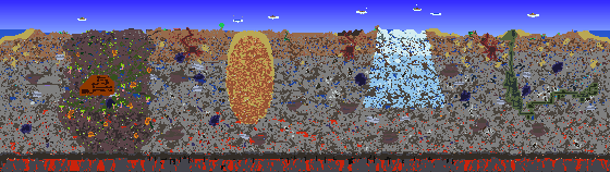 Map of Terraria seed 12345678