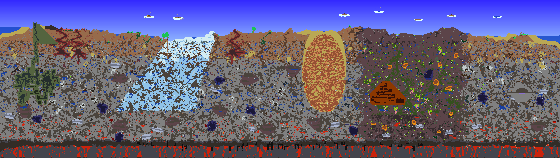 Map of Terraria seed 1273280819