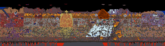 Map of Terraria seed 1128