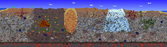 Map of Terraria seed 13