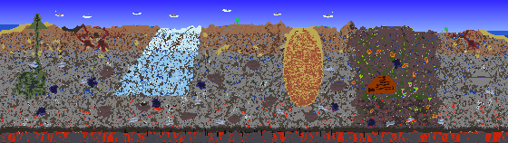 Map of Terraria seed 1315431083