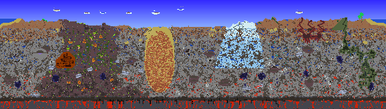 Map of Terraria seed 1848623092