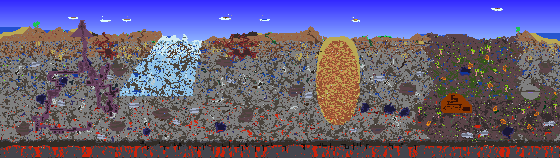 Map of Terraria seed 1972301818